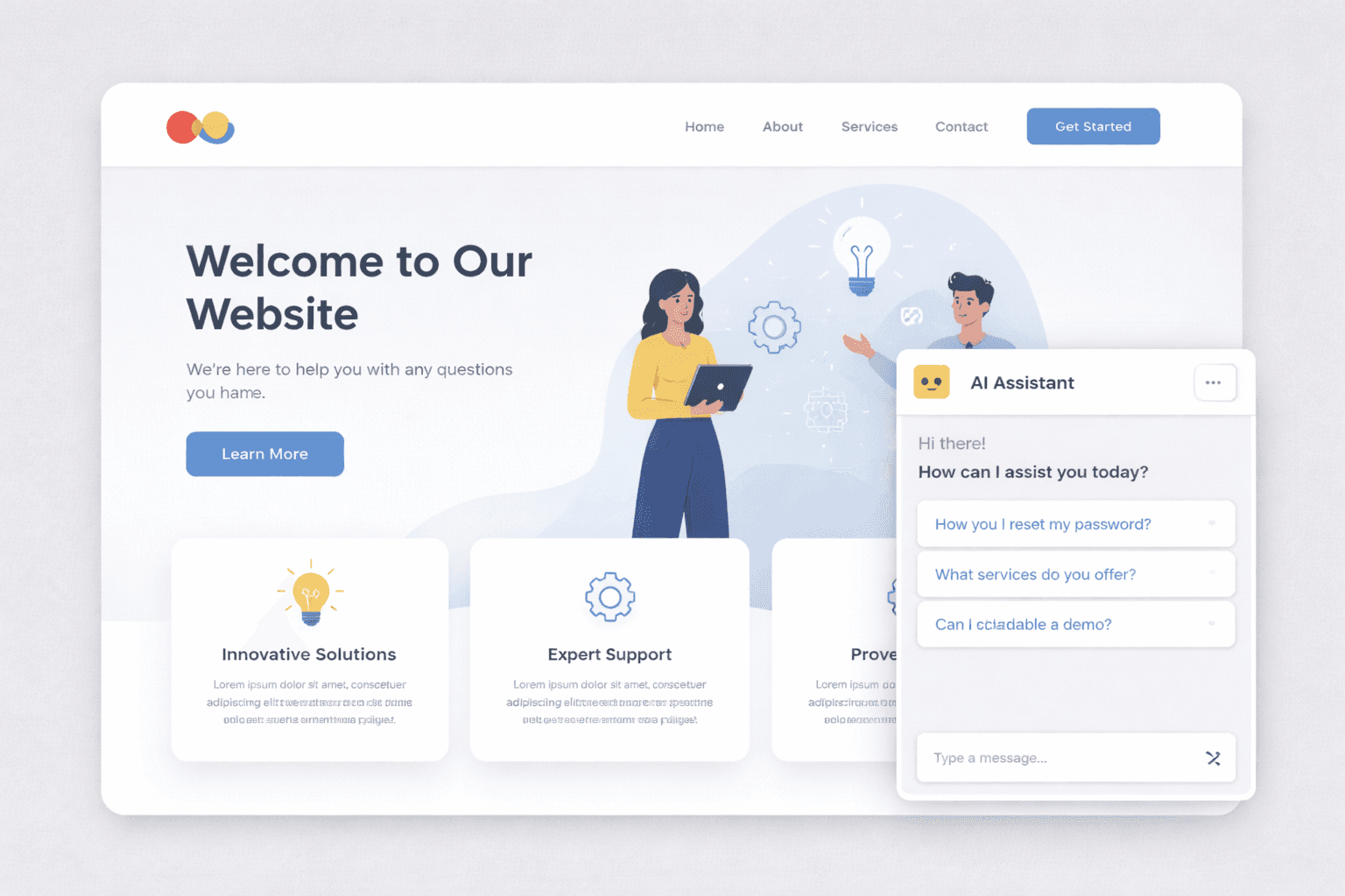 On your website preview